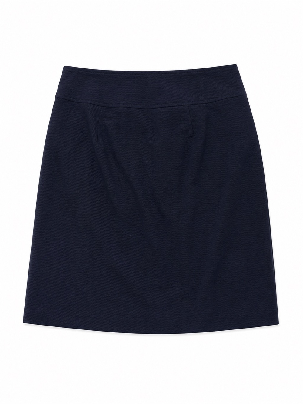 Talbots Navy Cotton Skirt Size 8 Gold Button Nautical Coastal Career 22” - Picture 2 of 5